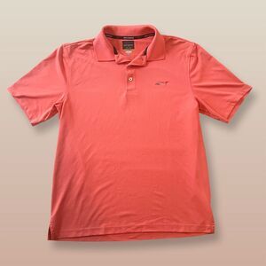 Greg Norman Men's Salmon Polo Shirt Size S Short Sleeve Golf Casual
